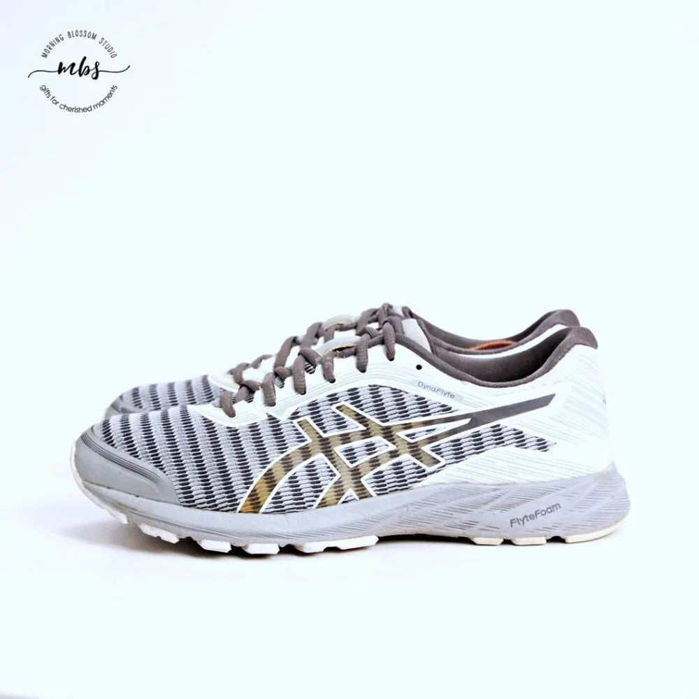 Asics DynaFlyte Running Shoes Blue Gray Men‎ 8